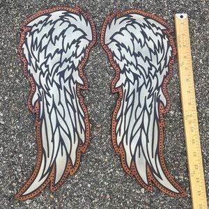 Meticulously handcrafted leather wings for your favorite jacket